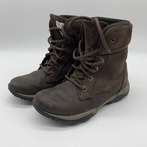 Columbia Women's 5 Cityside Fold Boot Lace Up Waterproof Leather Active
